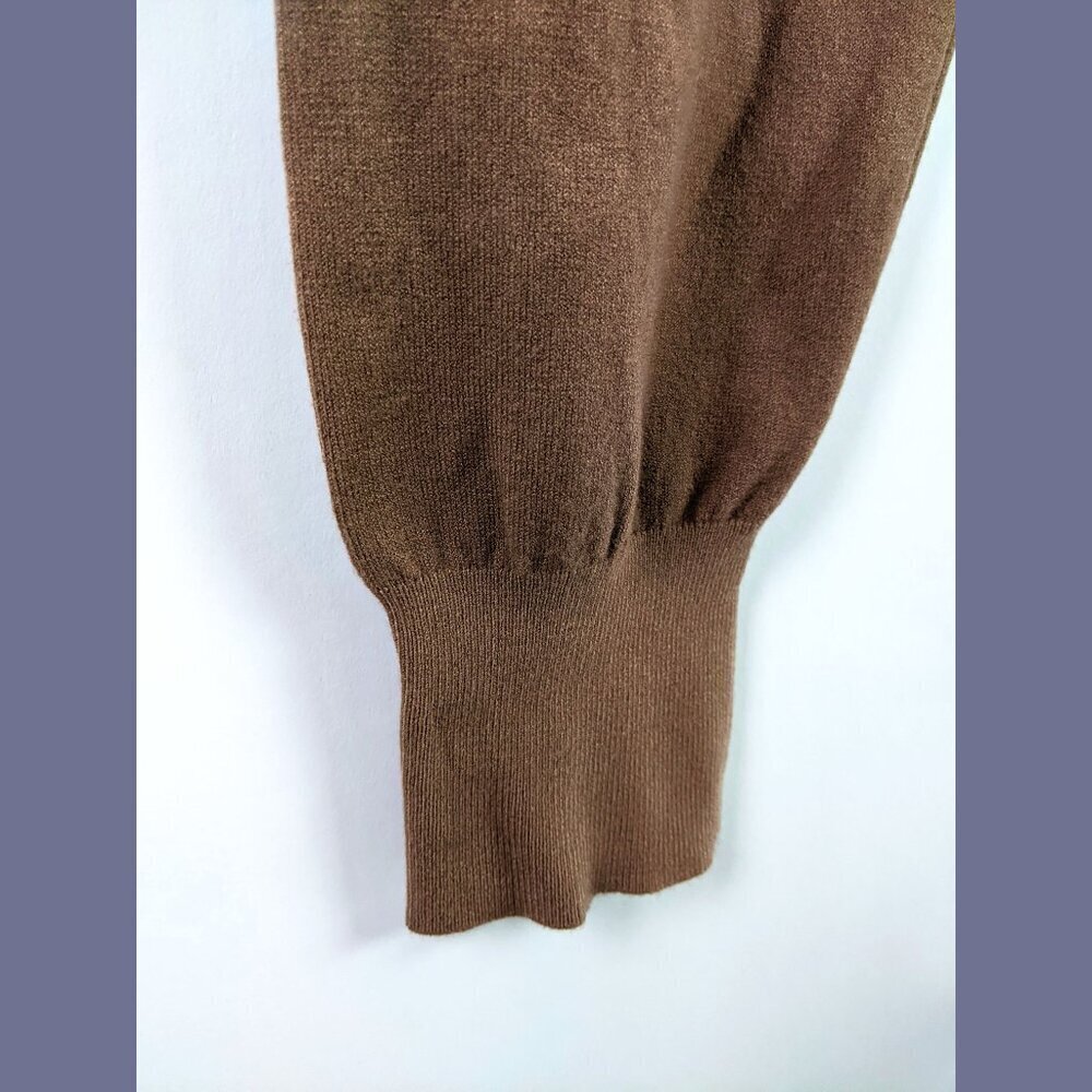 Modern Citizen Womens High Waist Drawstring Knitted Leggings in Brown Tan Size S - Picture 3 of 7